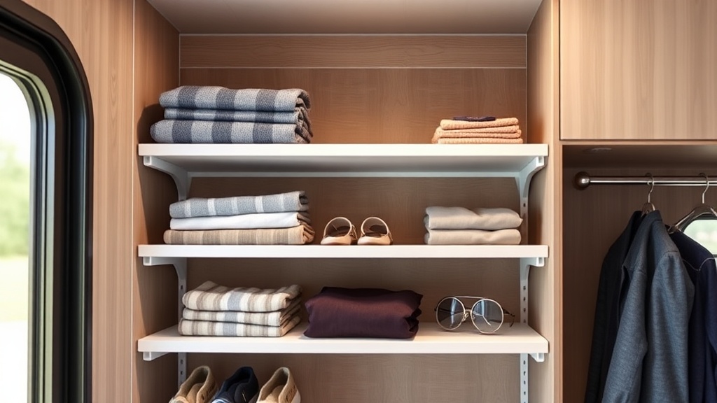 Camco RV Closet Organizer: Modular Shelving for Small Wardrobes