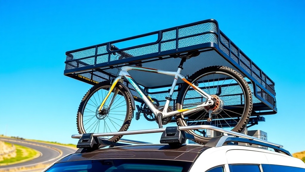 RVStow Roof Rack Cargo Basket Bike Mount Mod: Transport Bikes Securely