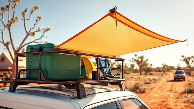 RVStow Roof Rack Cargo Basket Sun Shade Mod: Protect Gear from UV Damage