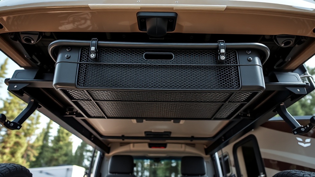 RVStow Roof Rack Cargo Basket Underbelly Mounting: Alternative Storage Solution