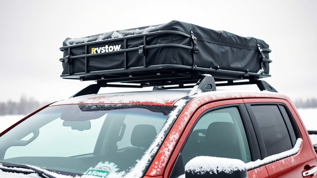 RVStow Roof Rack Cargo Basket Winterization Cover: Protect Your Gear from Snow & Ice